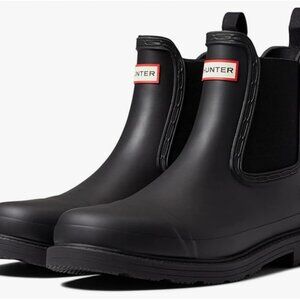 HUNTER Women's Short Chelsea Rain Boots US 7, UK 5